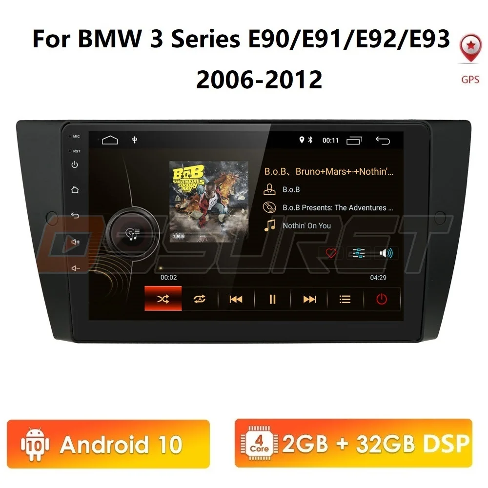 9 дюймов 2 Гб оперативной памяти 32 встроенной Android10 WI FI 1 Din автомобильный