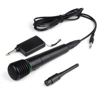 wired wireless 2in1 handheld microphone microphone mic receiver system undirectional for pc desktop handheld audio microphone