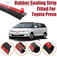 door seal strip kit self adhesive window engine cover soundproof rubber weather draft wind noise reduction for toyota preva