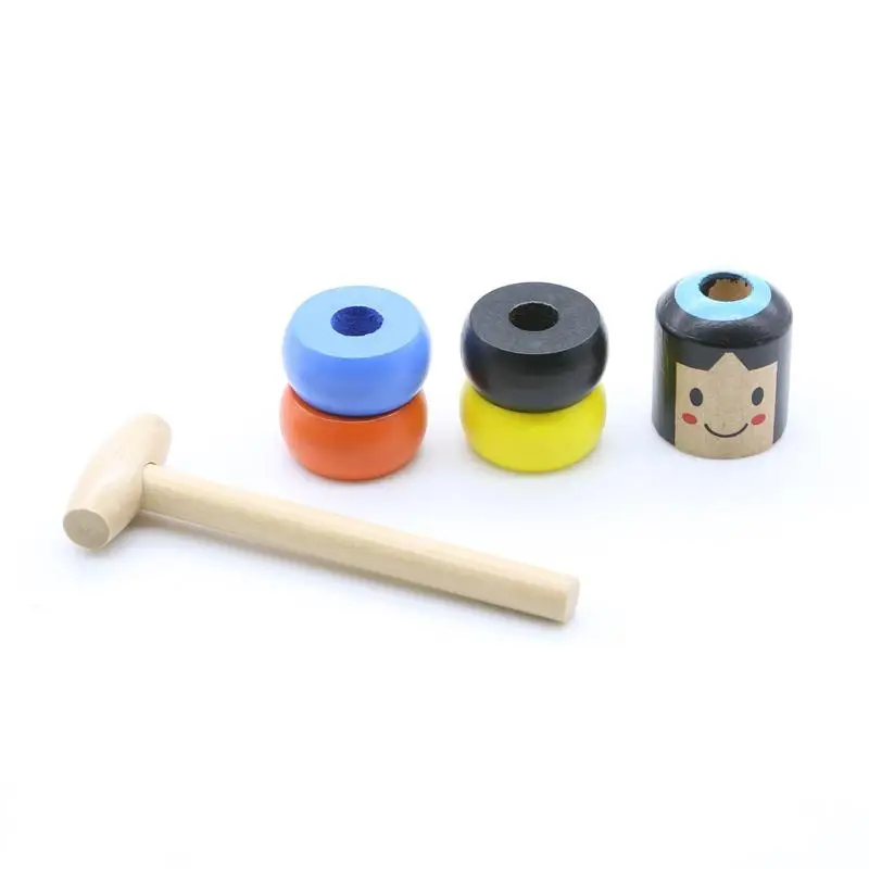 Бессмертный Daruma Небьющийся деревянного человечка волшебная игрушка Прямая