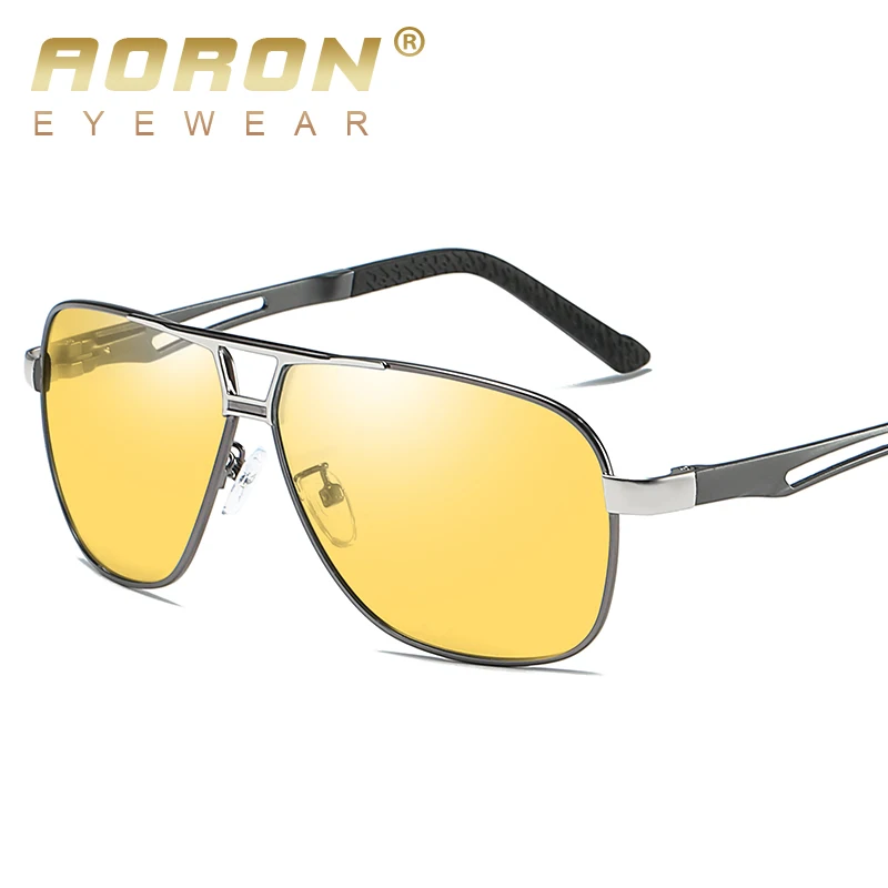 Солнцезащитные очки AORON мужские фотохромные поляризационные для вождения ночью