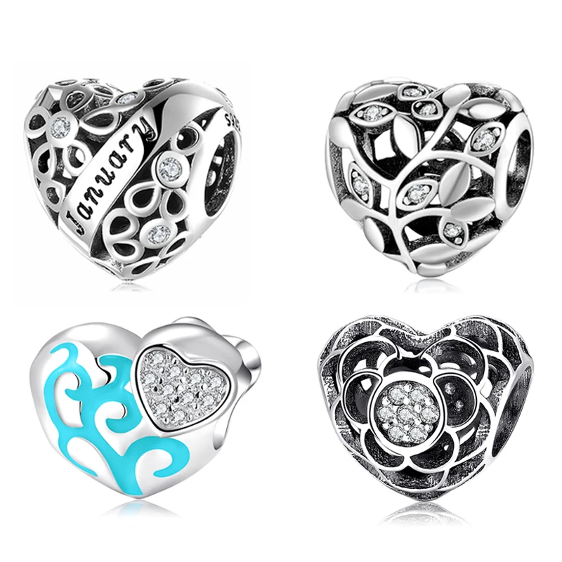 Лидер продаж подлинные бусины из стерлингового серебра 925 пробы в виде Древа