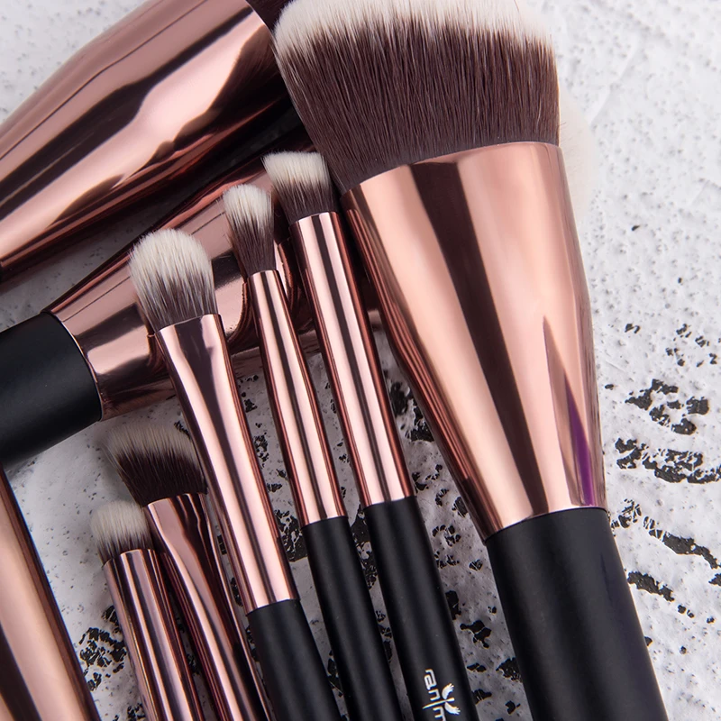2019 Anmor Горячая продажа набор кисточек для макияжа дорожный размер кисти Красота