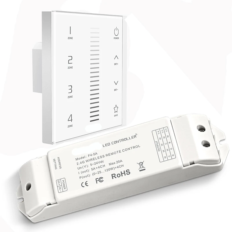 Новая светодиодная лента EX5 с регулировкой яркости 4 зоны настенное крепление 2