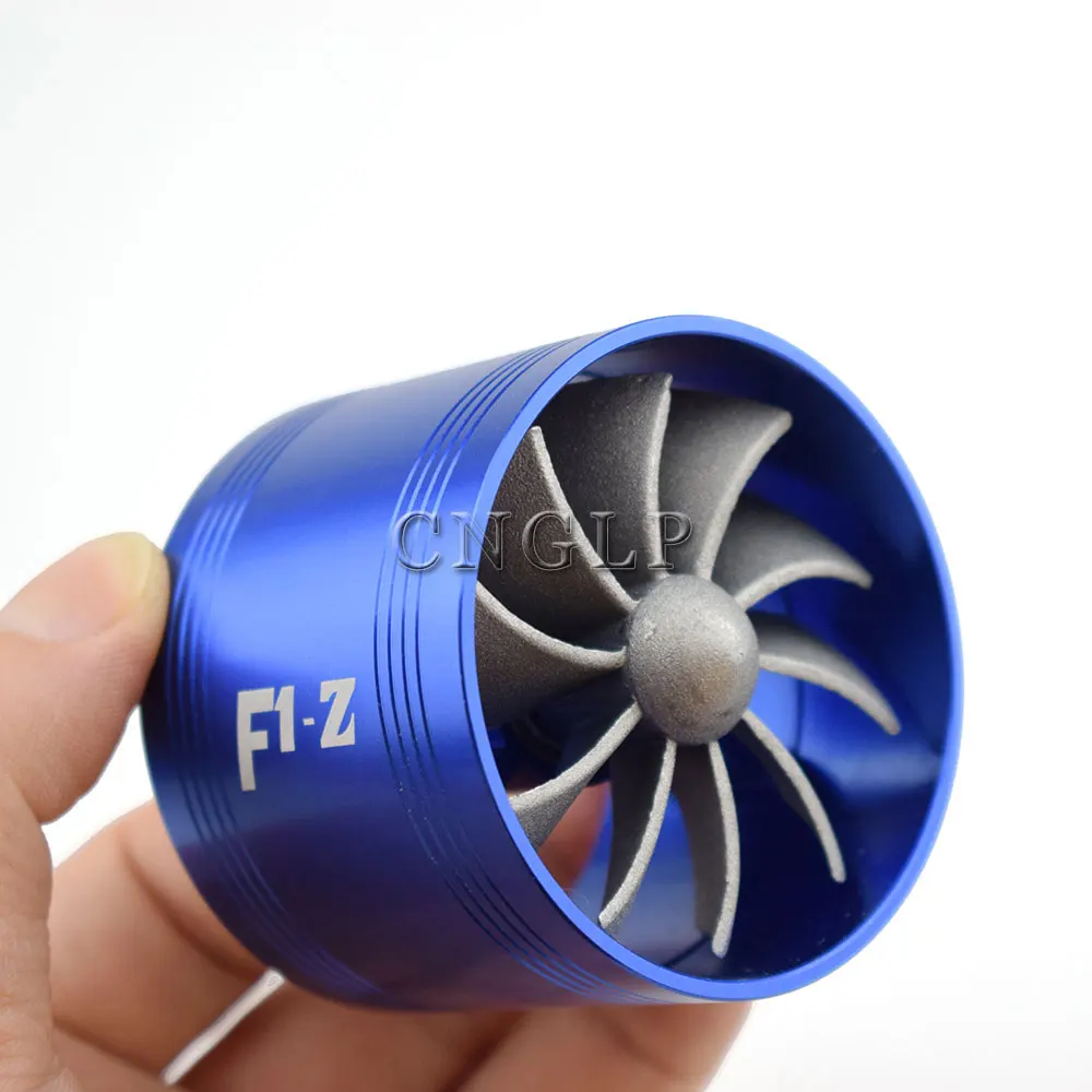 Car Turbine Supercharger Turbo Charger Single / Double Air Filter Intake Fan Fuel Gas Saver Kit Fit For Hose 65-74mm | Автомобили и