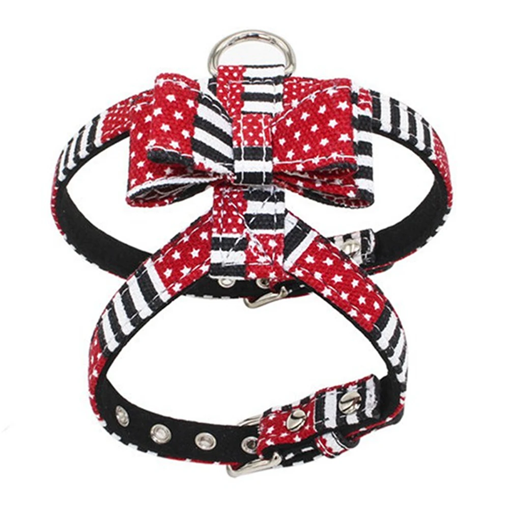 Американский Флаг Элементов собака жилет в полоску и со звездами Щенок поводок с
