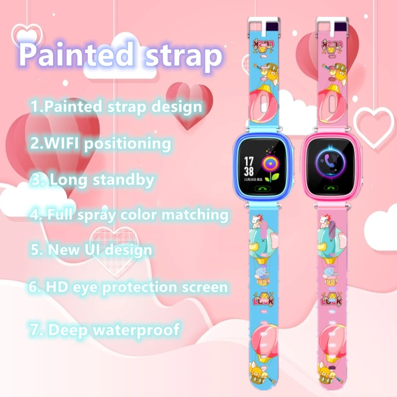 

2G SmartWatch Waterproof Kids WIFI+LBS Tracker SOS Call Anti Lost Monitor Baby Wristwatch For Boy Girls