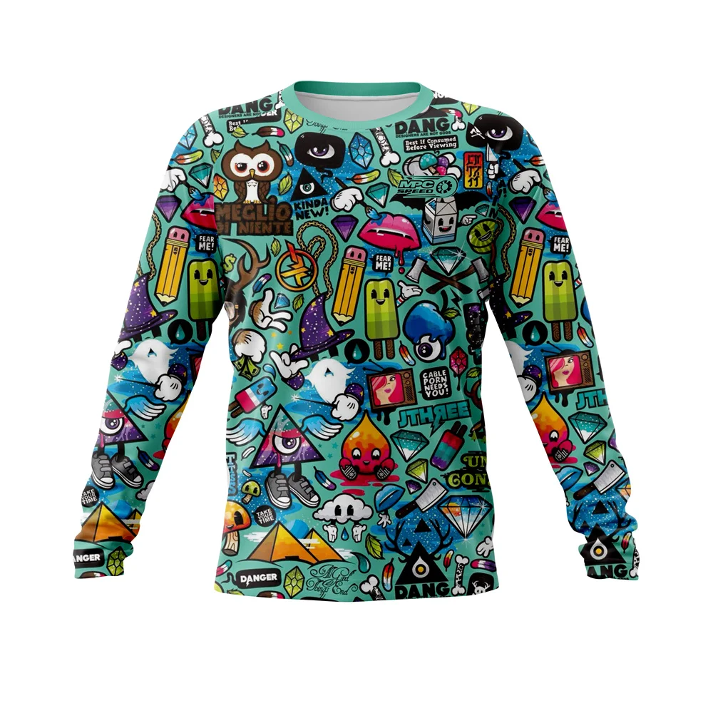 2021 велосипедная бездорожья MPC с длинным рукавом Джерси скоростная выработка