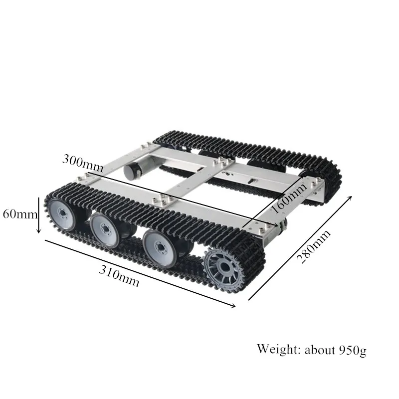 Wifi/ Bluetoth/ PS2 версия TP301 умное шасси для танков гусеничное платформа дистанционного
