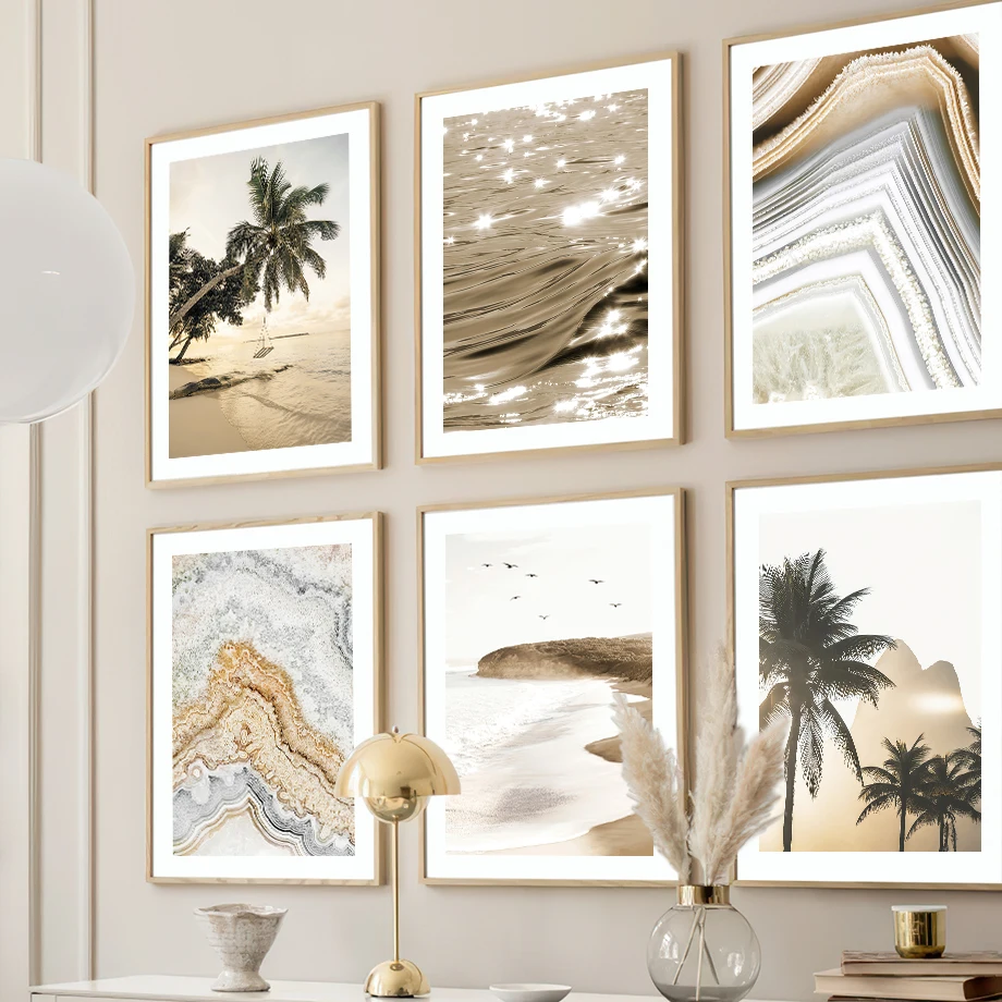 

Living Room Decor Wall Art Landscape Nordic Canvas Poster for Home Design Frameless Pictures for Interior Decor Painting