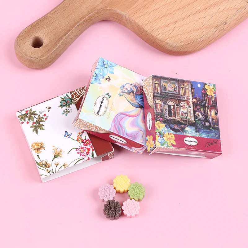 

1 Набор, имитация кукольного домика в масштабе 1:12, миниатюрные пирожные в форме Луны, кукольный домик, аксессуары для кухни, украшение, кухон...