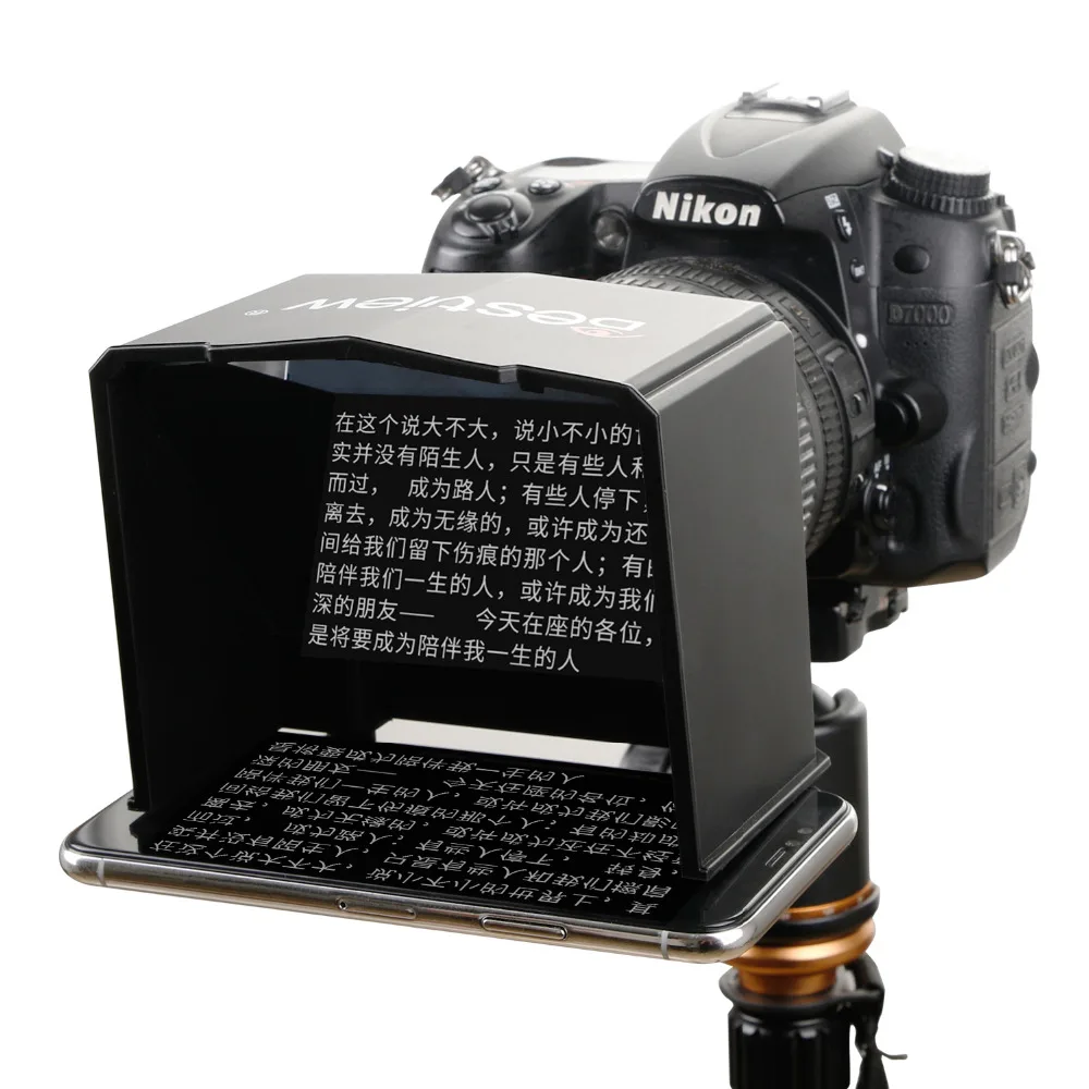 Bestview смартфон Teleprompter для Canon Nikon sony камера фотостудия DSLR для Youtube интервью Teleprompter видеокамера
