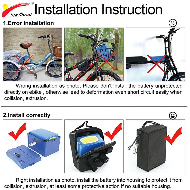 Аккумулятор Escooter Ebike литиевая батарея для электрического велосипеда без налогов