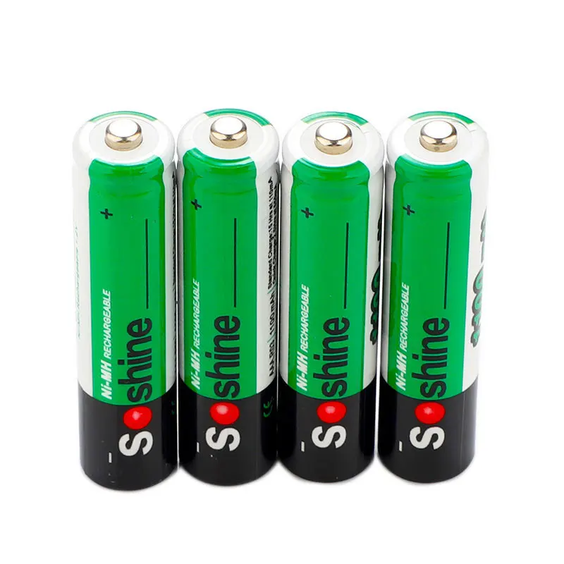 Soshine перезаряжаемые батарейки Ni-MH AAA 1100mAh AA 2700mAh
