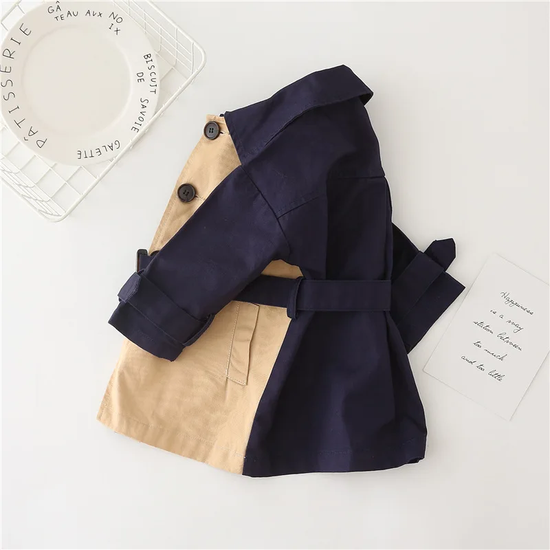 2019 Новое Осеннее Детское пальто для девочек длинная куртка с секциями