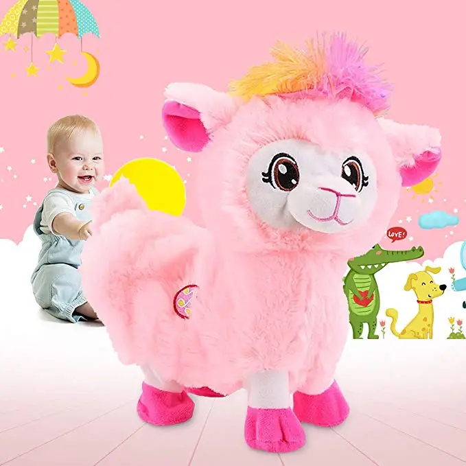 Llama Twisted Butt электрическая плюшевая игрушка Альпака поет песнь Радуга плюшевая игрушечная Альпака чучела животное детская игрушка лама плюшевая игрушка