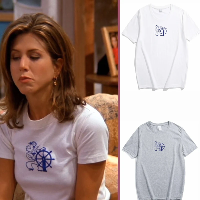 

Sailor Printed Friends Tv Show Cute Kawaii Clothes Harajuku Cotton Short Sleeve Tee Shirts Vintage Street Fashion Plus Size