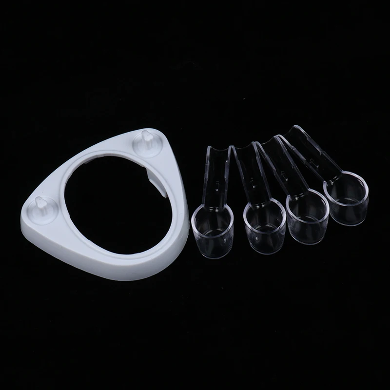 

Electric Toothbrush Base Stand Support Brush Head Holder + 4pcs Cover For Electric Toothbrushes Home Bathroom Tools
