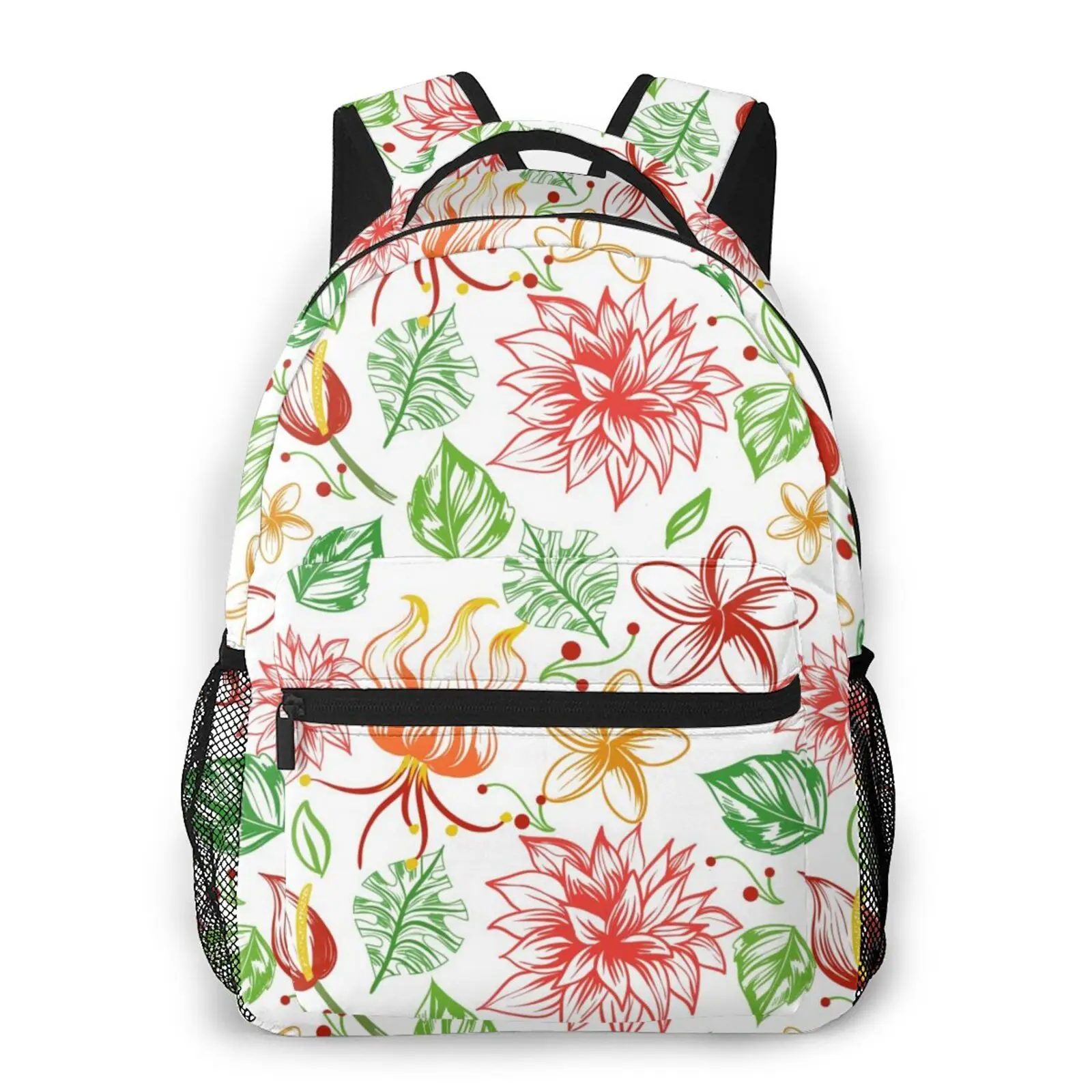 

Рюкзак с рисунком тропических цветов 2021, женская сумка, модный рюкзак для путешествий, школьная женская сумка на плечо