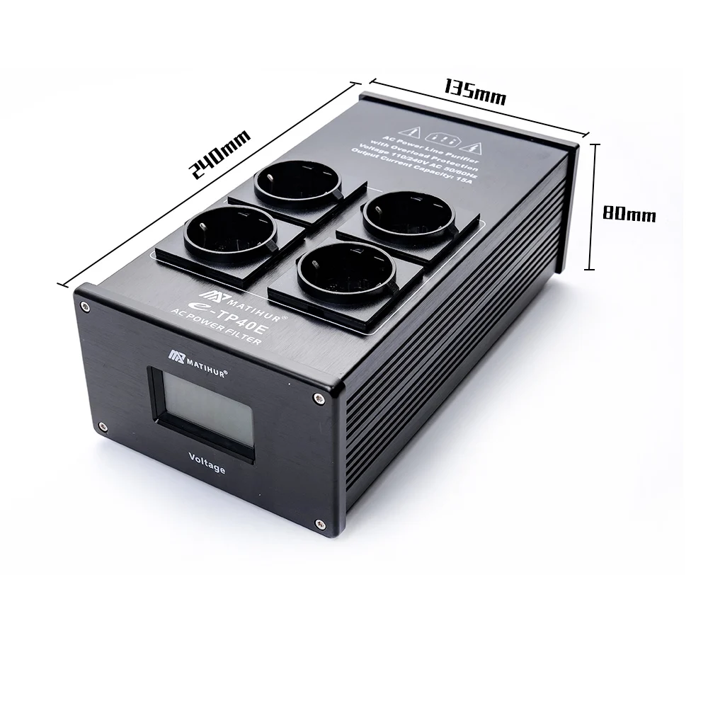 Hi-Fi аудио Шум AC Мощность фильтр кондиционер очиститель Защита от всплесков