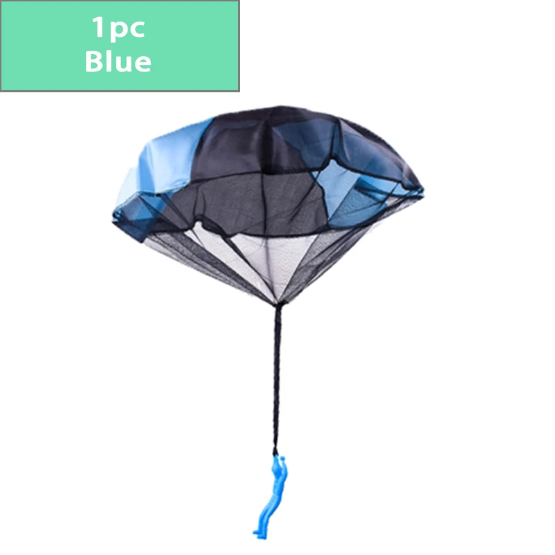 1pc Blue 2 шт. мини-парашют парашюта для рук, игрушки для детей, для улицы и в помещении, забавные игры, обучающие игрушки для детей, парашют, игра для мужчин - Цвет: 1pc Blue
