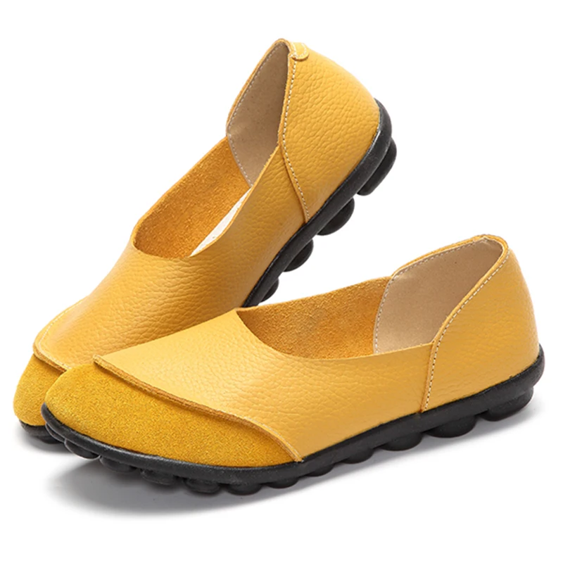 Женская обувь на плоской подошве Лоферы ярких цветов Слипоны Балетки Удобная