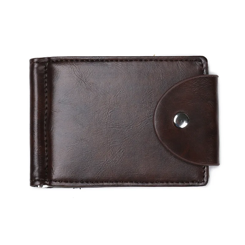 Винтажный кошелек 2020 брендовые компактные двухскладные кошельки мужской зажим