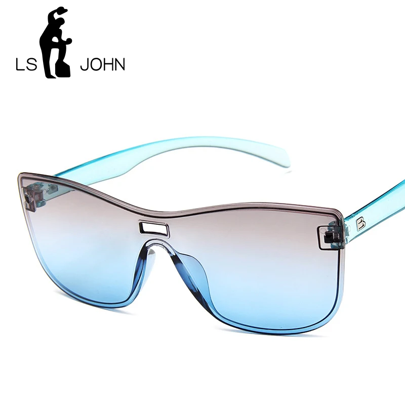 Солнечные очки LS JOHN в квадратной оправе UV400 для мужчин и женщин модные роскошные
