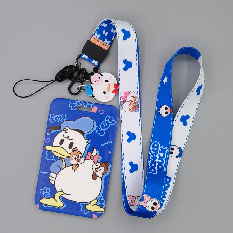 yq040 donald daisy duck key lanyard phone strap usb office student id badge holder lariat cartoon keychain lanyard jewelry gift free global shipping