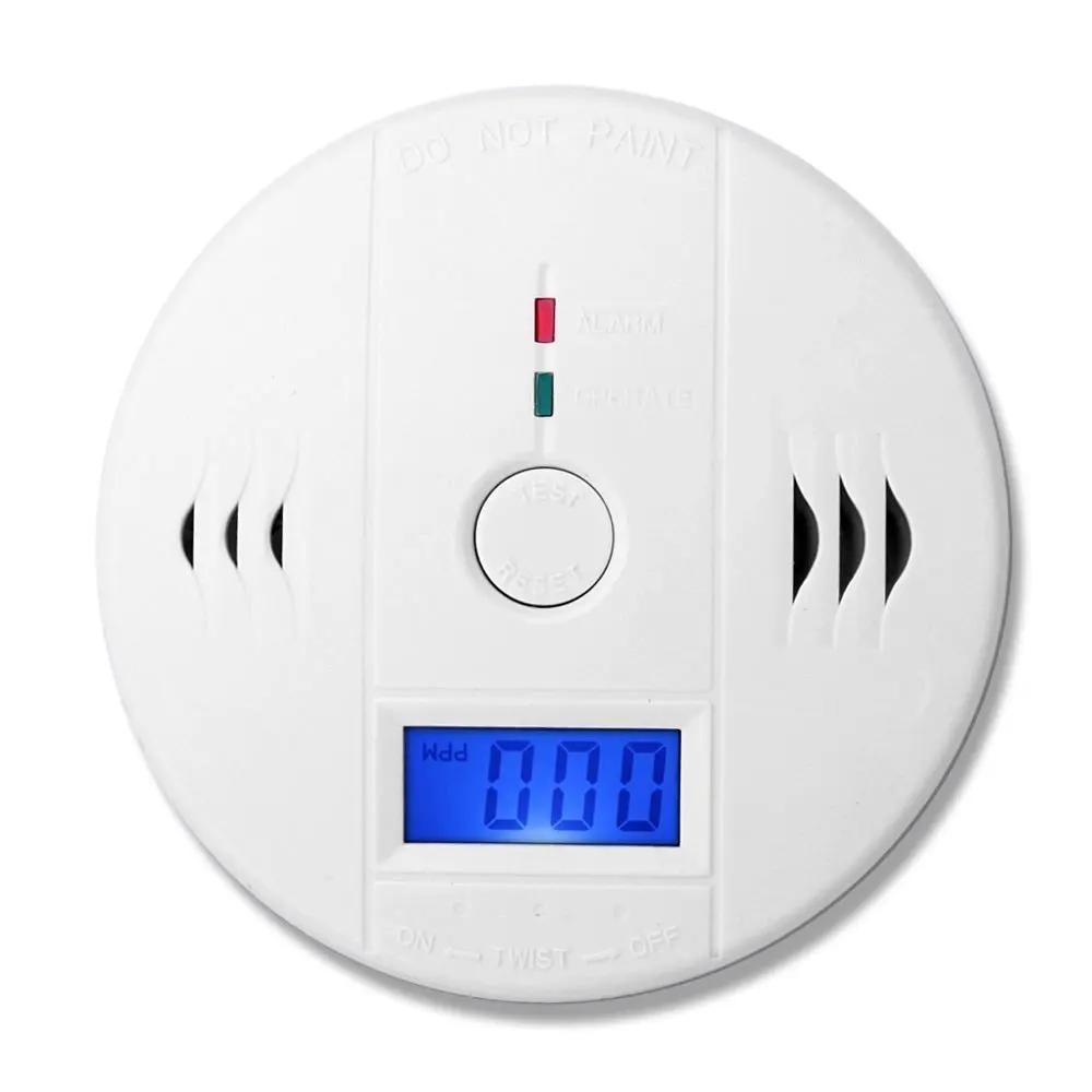 Independent CO Carbon Monoxide Sensors&ampAlarm Security Protection LCD Sensor Warning Alarm 85db Poisoning Detector | Безопасность и