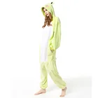 Рождество для взрослых лягушка кигурумис косплей с капюшоном цельная Пижама Onesis Костюм фланелевая одежда XL