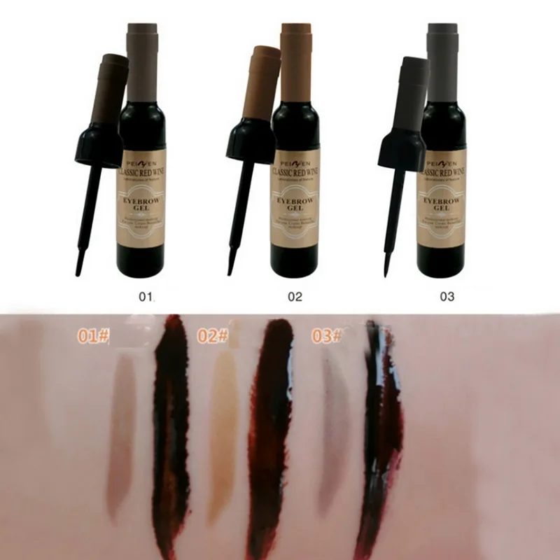 Классический красно-винный слезоточивый клей для бровей водостойкий против