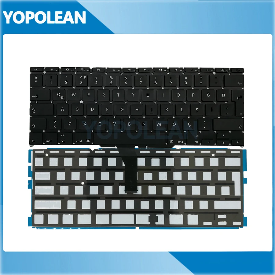 5 шт./лот Новая турецкая Клавиатура + Подсветка для Macbook Air 11 &quotA1465 A1370 2011 2015