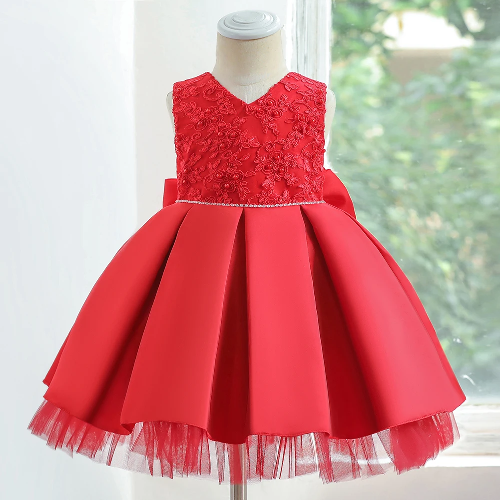 

Girls DressWestern-Style Exquisite Princess Tutu Pure Cotton Lining Cute KIds Performance Clothing Baby Girl Dress Princess