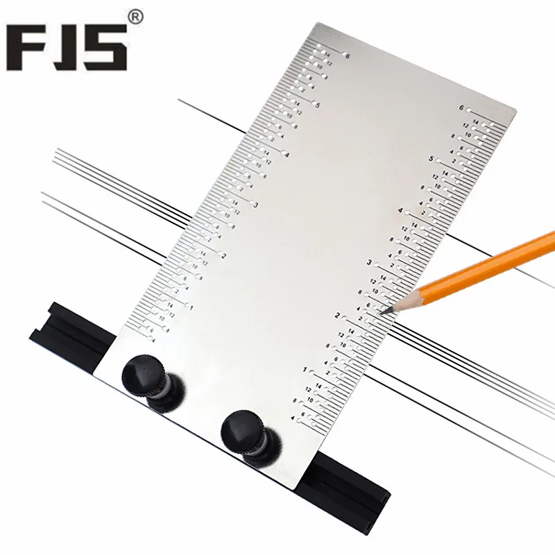 Деревообрабатывающий писец 6 дюймовая Т образная линейка калибровочный прибор