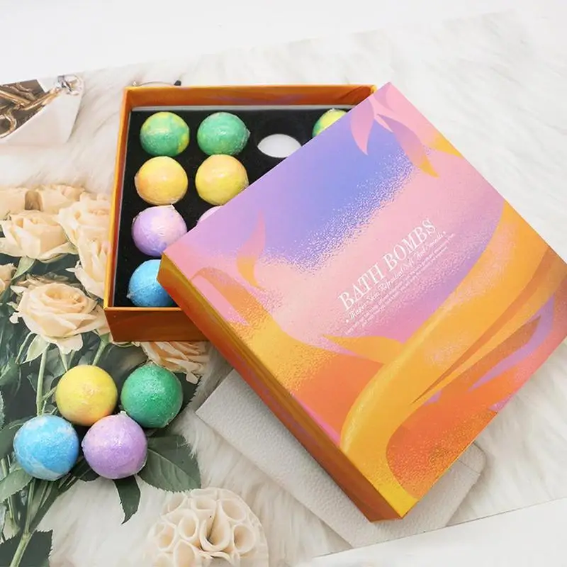 

16Pcs Bathroom Bath Ball Bomb Aromatherapy Type Body Cleaner Handmade Bath Salt Gift Body Essential Bath Ball