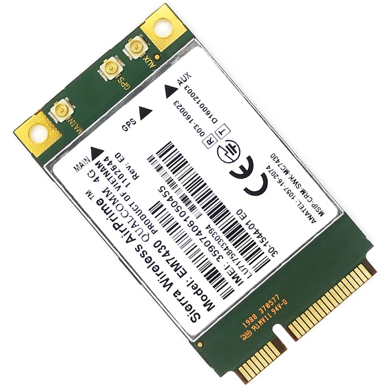 MC7430 LTE 4G Module FDD-LTE TDD-LTE CAT6 HSPA+ GNSS WWAN Card USB 3.0 Interface 4G Card