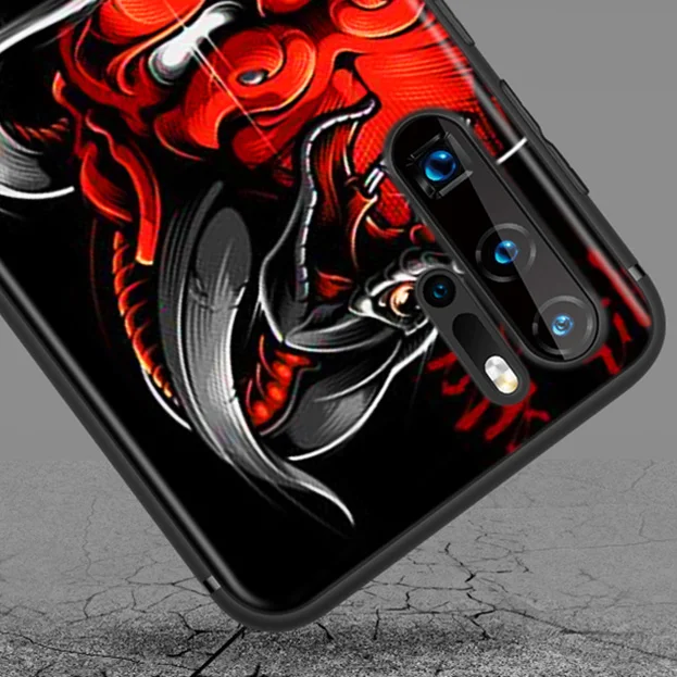 

Japanese Style Monster Art For Huawei P50 P40 P30 P20 P10 P9 P8 Lite Mini E 5G Pro Plus Black Phone Case