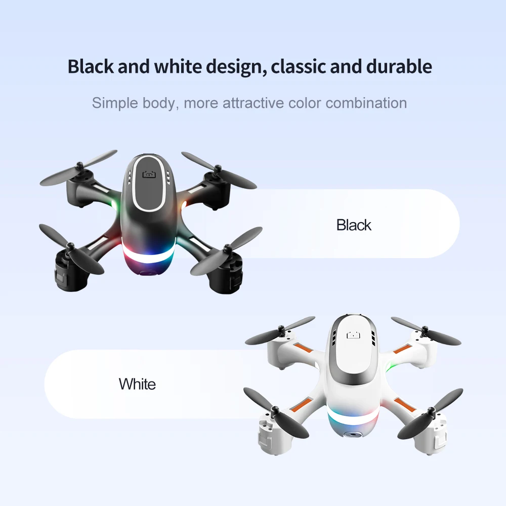 Новый цветной мини Дрон LSRC с радугой 480P 720P HD Двойная камера WIFI FPV высота
