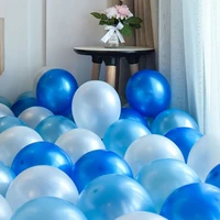 blue white pearl latex balloons round helium small ballon valentines day decoration wedding happy birthday party colorful baloon