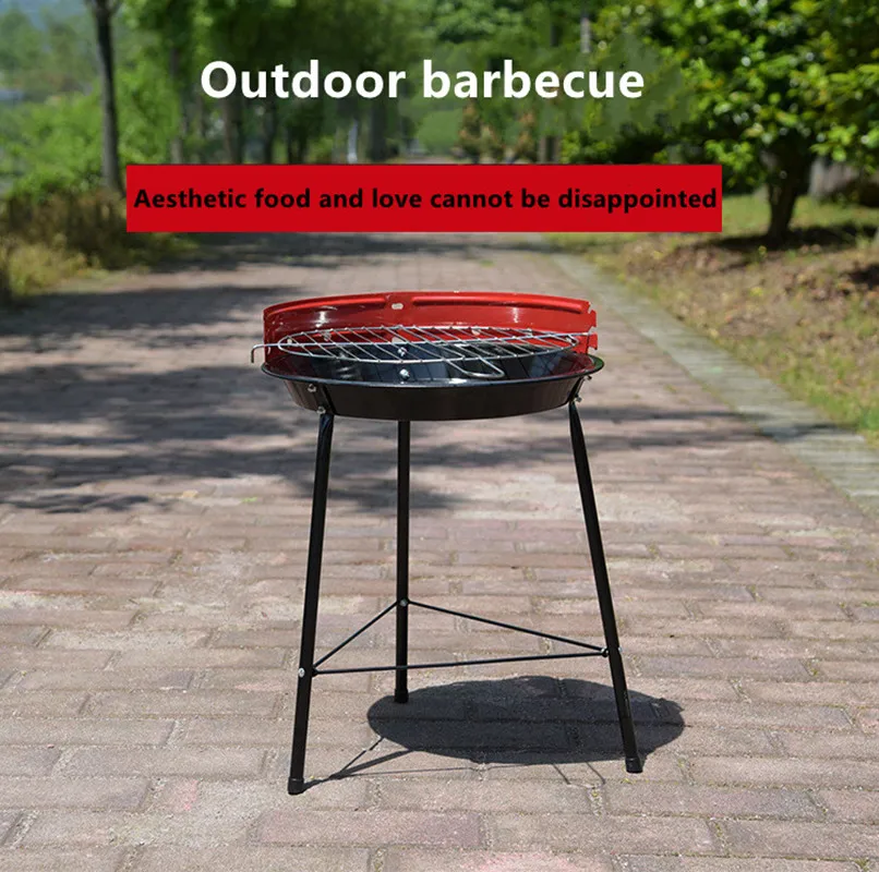 Mini BBQ Grill Korean Portable Charcoal Lightweight Barbecue Home Outdoor Oven Plate Roasting Cooker Meat Tools | Дом и сад