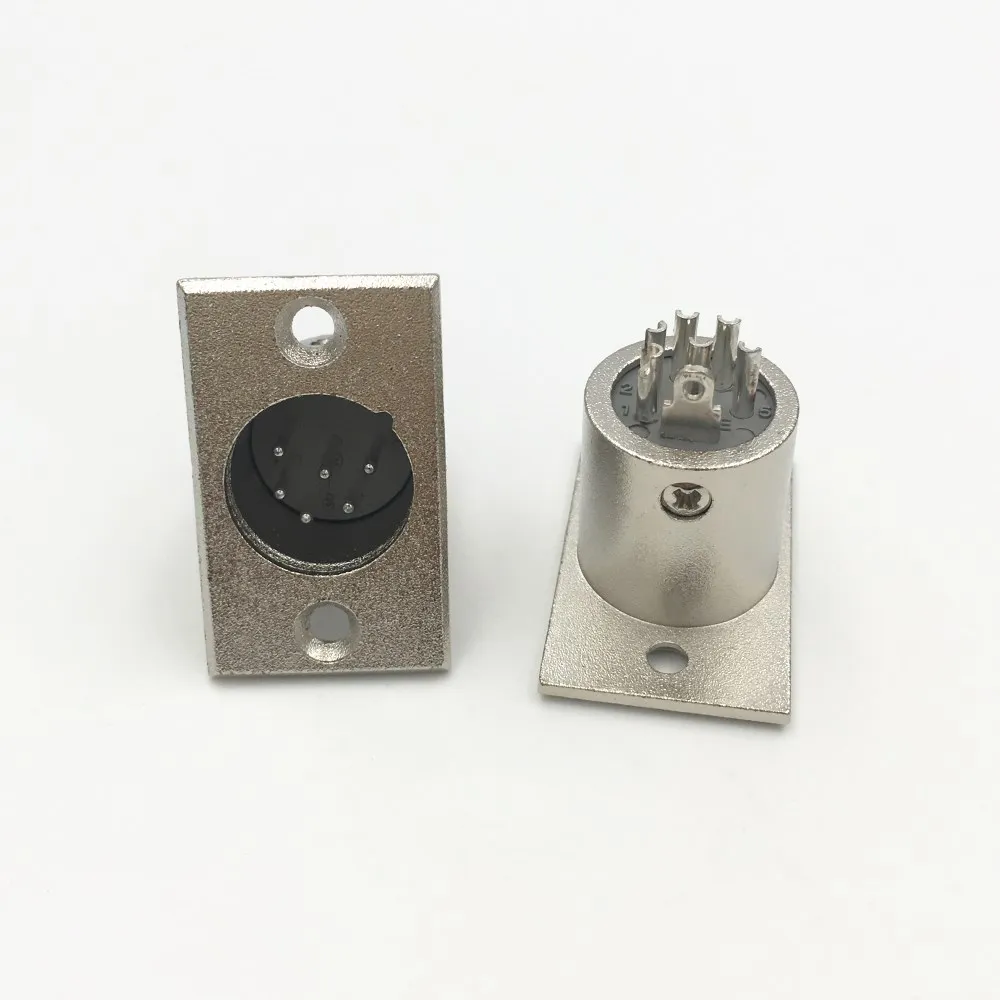 1 шт. 3 4 5 6 PIN XLR Мужской Разъем Шасси Push-type M, ale XLR панель крепление провода Разъем гнездо