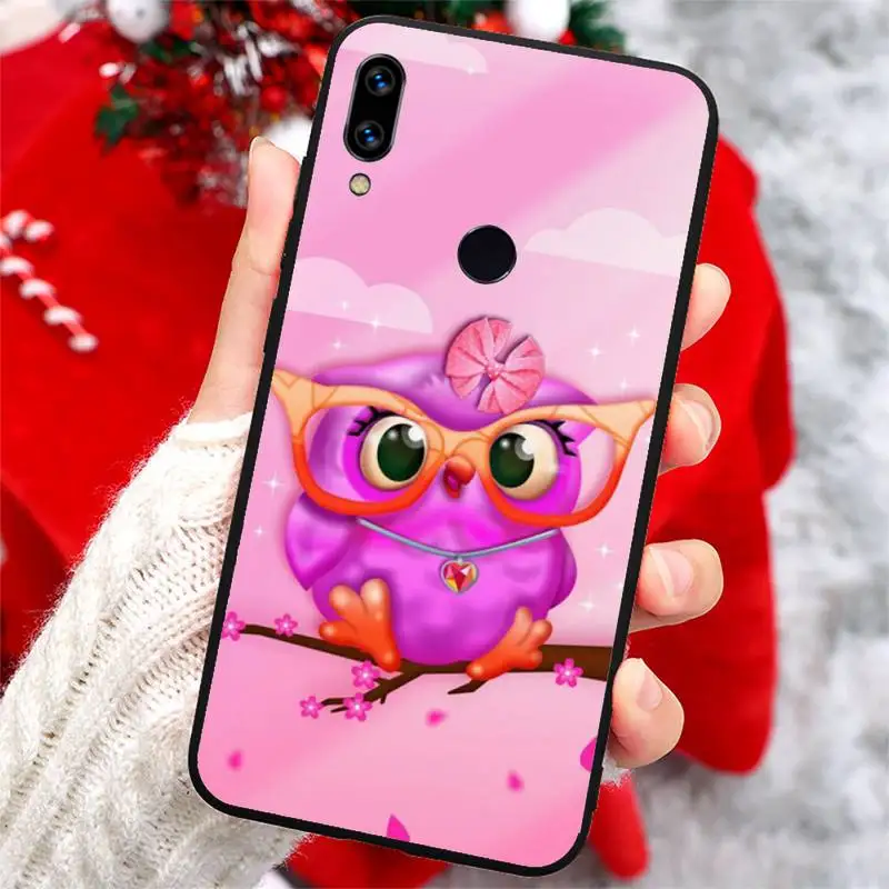 

Cute Owl Lover Cartoon shell Phone Case For Xiaomi Redmi note 7 8 9 t k30 max3 9 s 10 pro lite