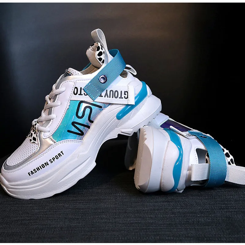 

Women Shoes Fashion Casual Wild Sneakers Trainers Chaussure Female Thick Platform Shoes Comfortable for Spring Autumn