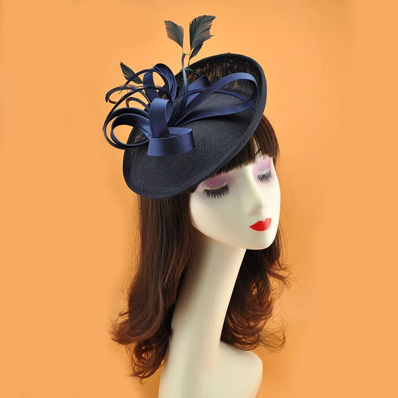 

Fashion Bride Hat Fascinators headpiece Black/White/Red/Beige party hair accessories party Hat wedding accessories