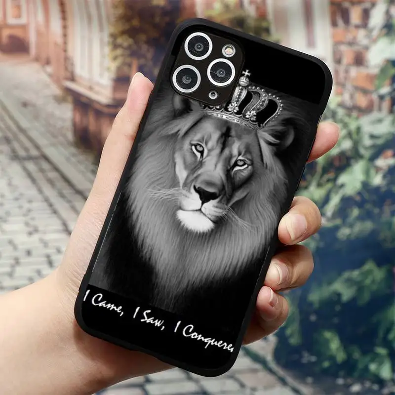 

cool Animals Ferocious The Lion King luxury Phone Case funda for iPhone 11 12 mini pro XS MAX 8 7 6 6S Plus X 5S SE 2020 XR