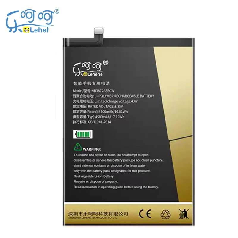 

Orginal LEHEHE HB3872A5ECW Battery for Honor Note 8 Note8 EDI-DL00 EDI-AL10 4500mAh Replacement Batteries with Tool Gift
