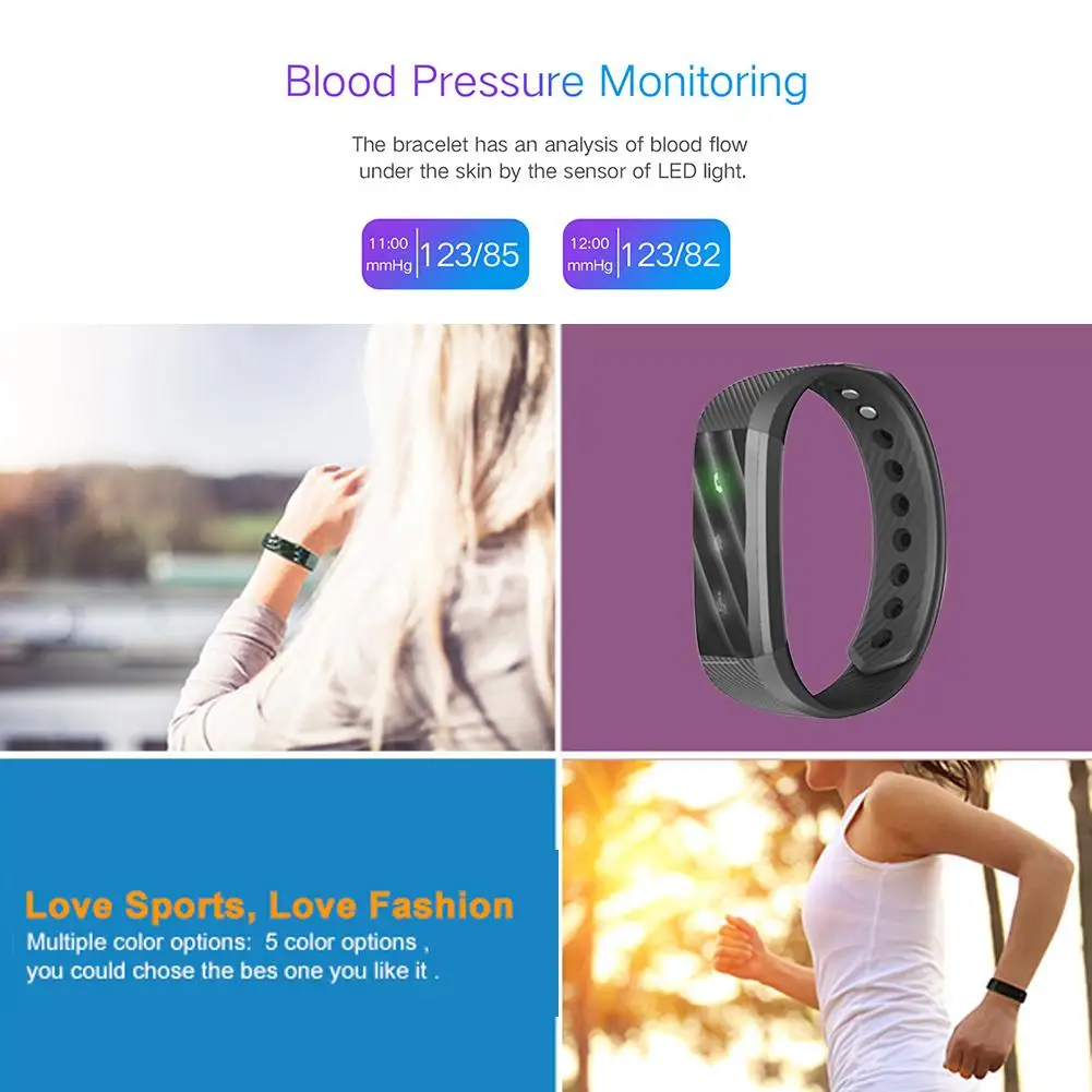 Умный Браслет ID115 Lite фитнес-трекер счетчик шагов монитор активности мониторинг