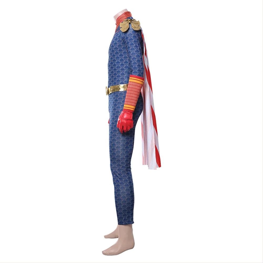 

Fast delivery The Boys Homelander Cosplay Costume cosplay Uniform cloak jumpsuit Full set women men Halloween Carnival Costume