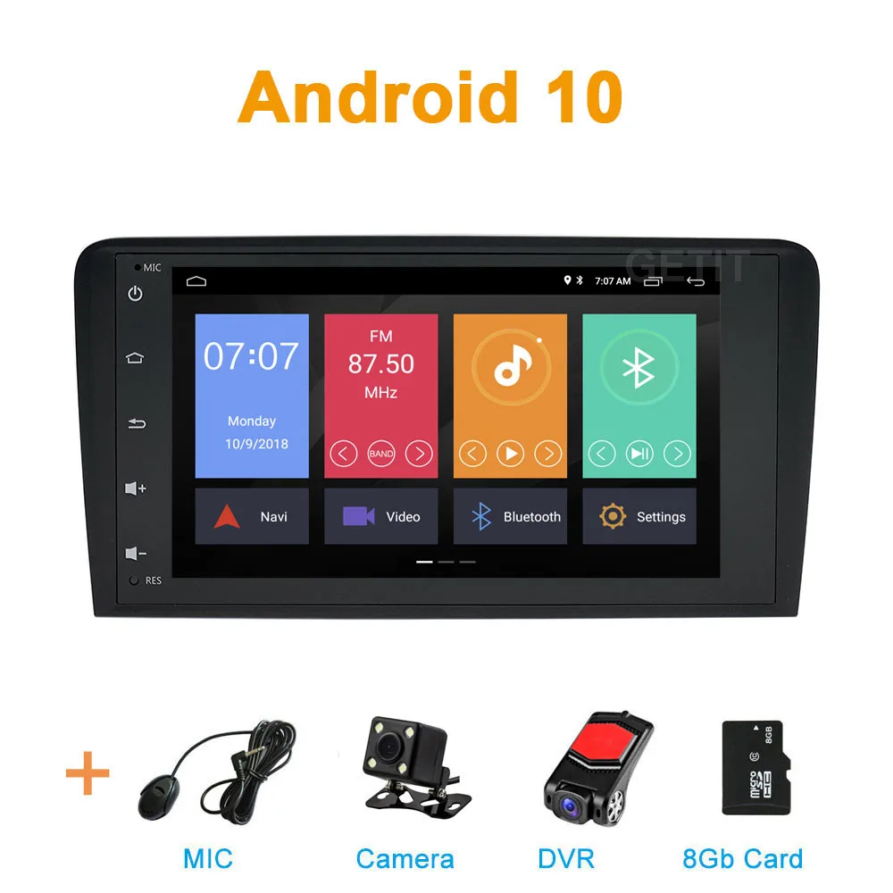 add MIC-CAM-DVR-SD DSP ips экран Android 10 Автомобильный мультимедийный стерео радио gps для Audi A3 8P S3 RS3 - Цвет: add MIC-CAM-DVR-SD
